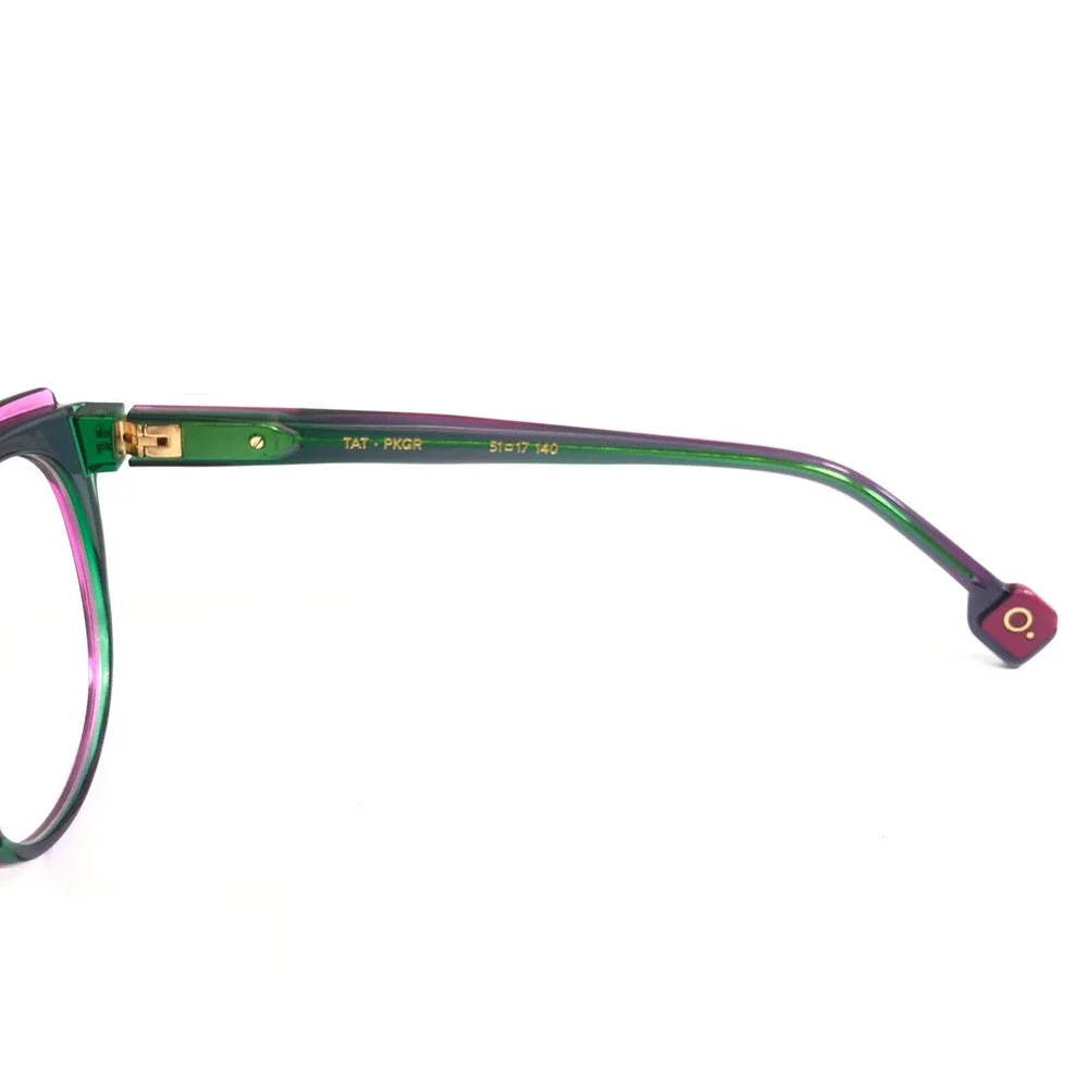Etnia Barcelona Eyeglasses Frames TAT PKGR Pink Blue Green Cat Eye 51-17-140